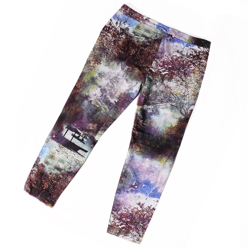 Zara Basic Printed Pants. Women's - image 2